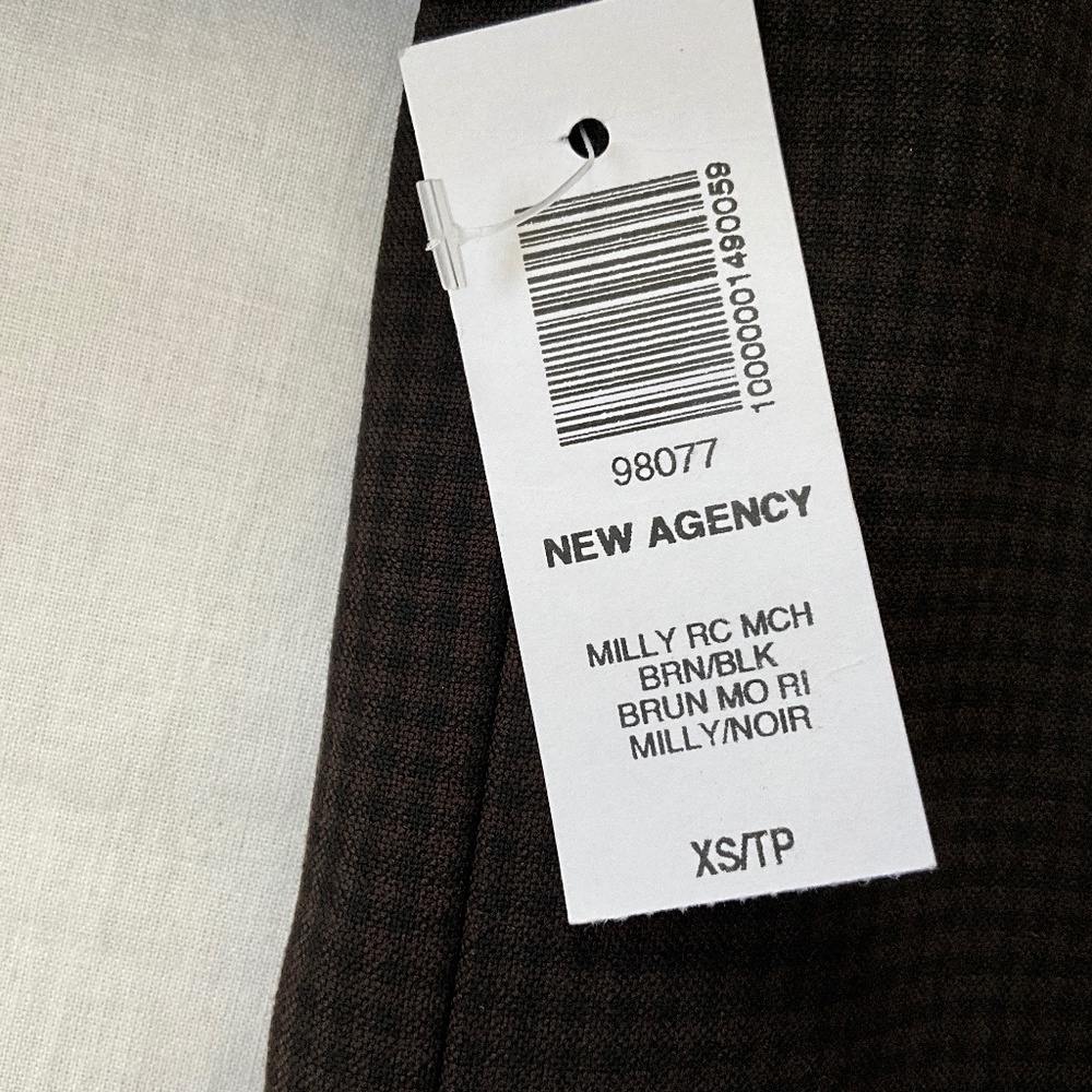 NWT ARITZIA Babaton New Agency Millie Blazer Brown Black XS - Picture 2 of 14